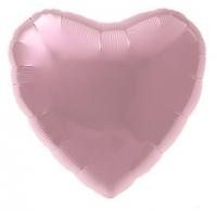 Шар Сердце Ag Металлик Pink Розовый 18"/45см фольга